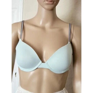 Pink Victoria's Secret wear everywhere demi underlined green Bra 34C